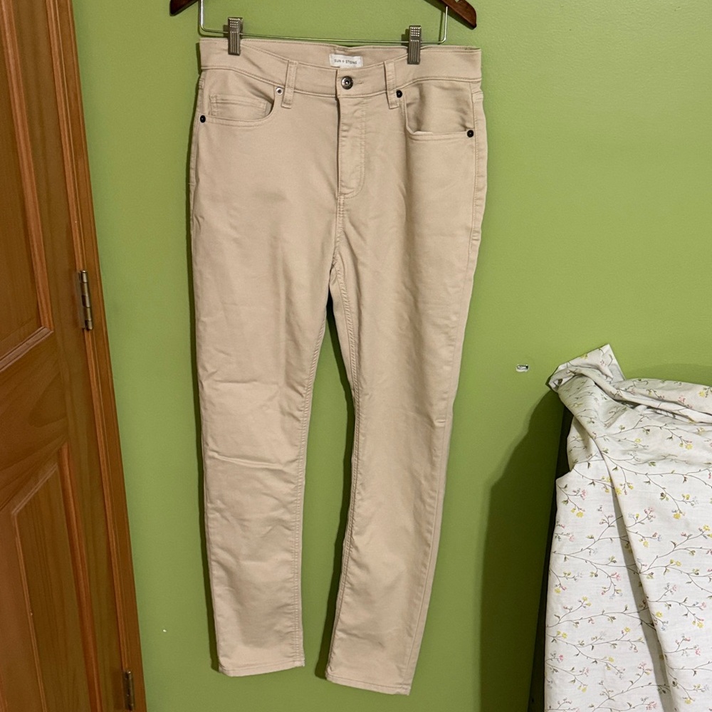 Sun + Stone Men's Tan Cargo Pants